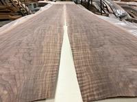 Black Walnut Veneer (figured!) - 2 pcs, 14-15"W x 124"L